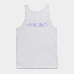 i can't even parallel park Tank Top